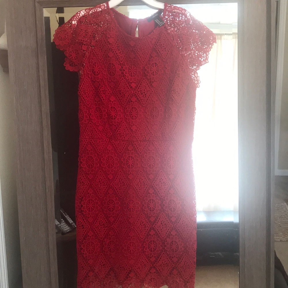 Forever 21 lace red dress